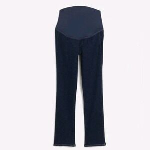 Madewell Women's Maternity Stovepipe Jeans Size 28 Dark Wash Stretch Denim